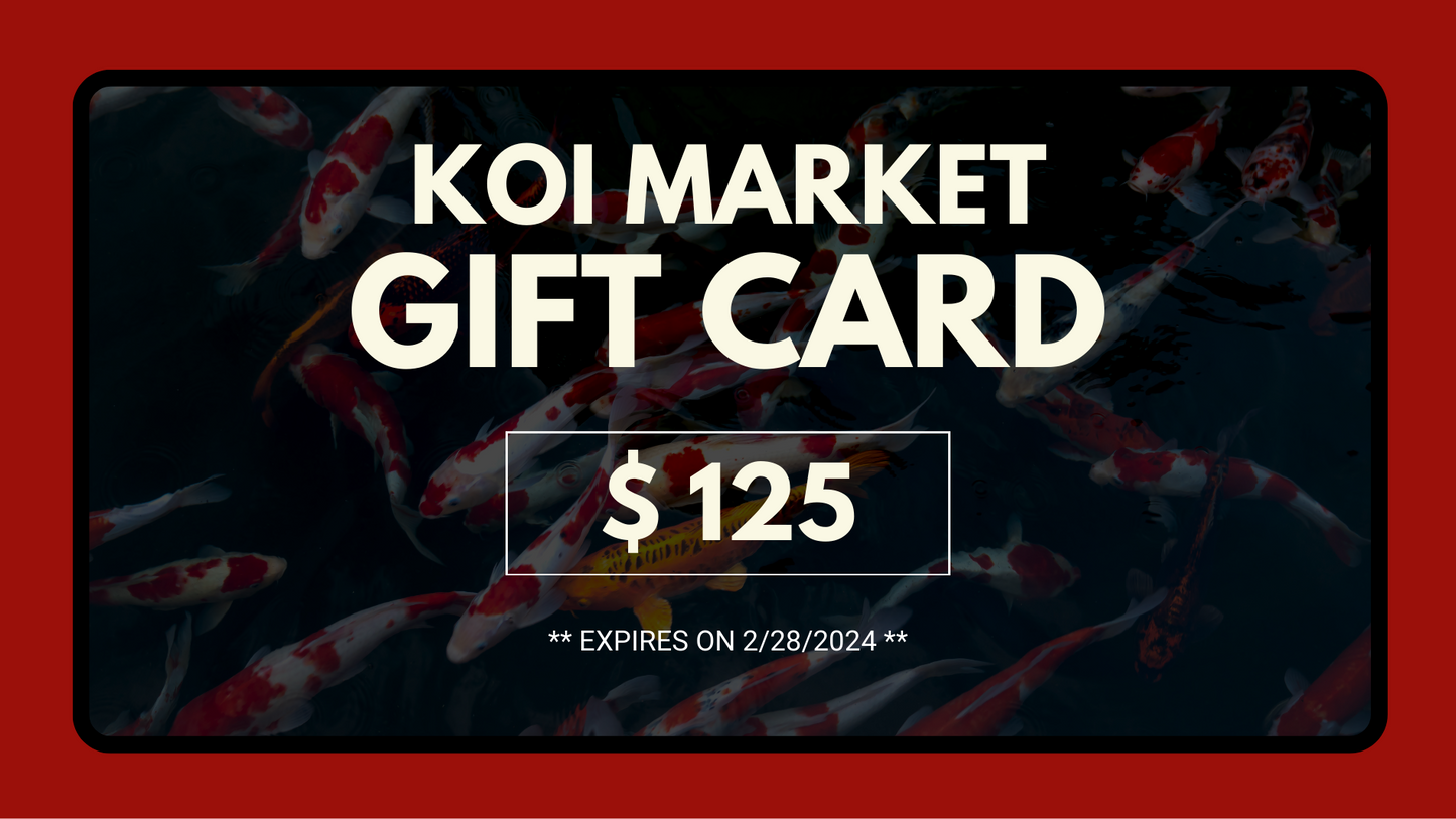 Koi Market Black Friday Gift Certificate