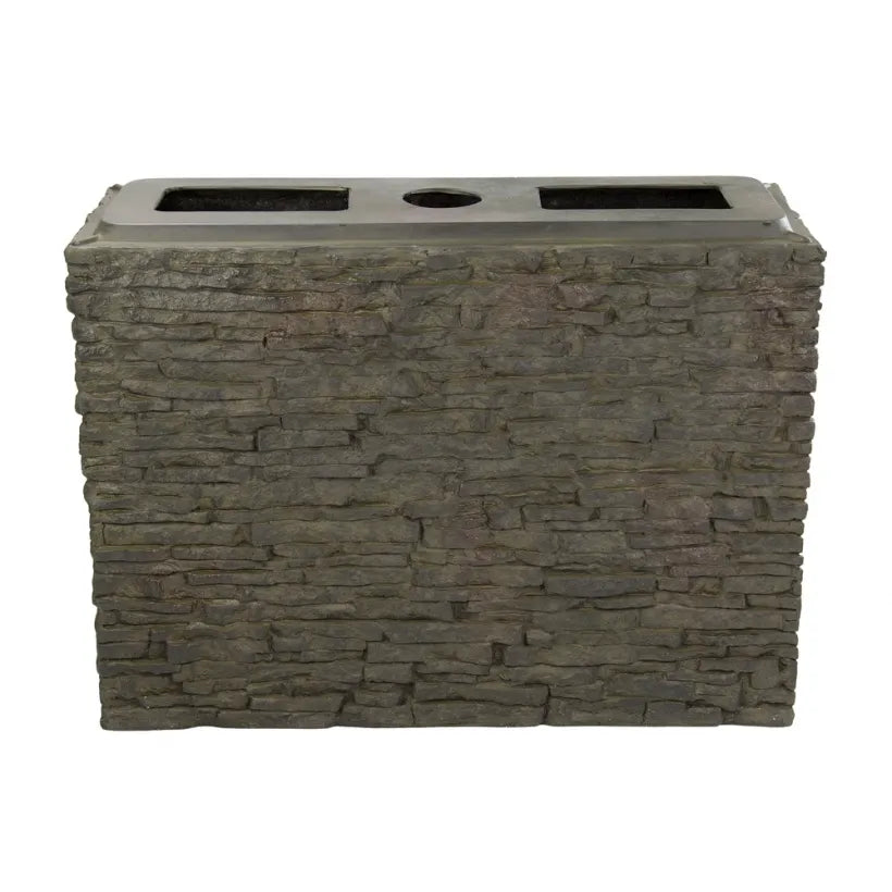AQUASCAPE STACKED SLATE WALL BASE STRAIGHT 78278