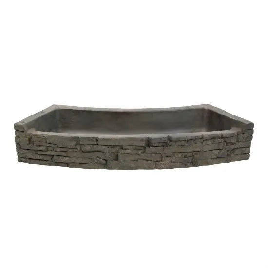 AQUASCAPE SLATE CURVED WALL TOPPER REAR SPILL 78285