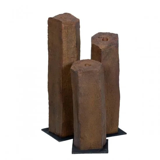 Faux Basalt Column Set of 3 (24"30"36")