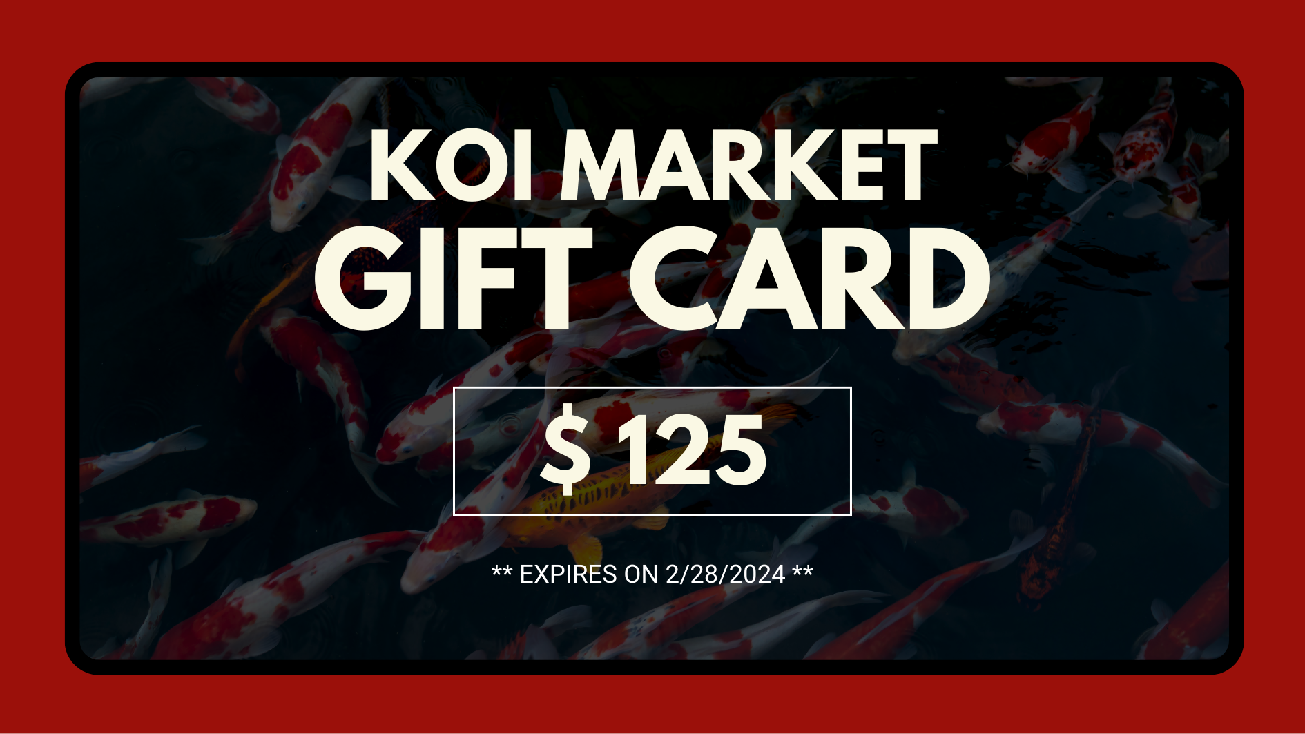 Koi Market Gift Certificate