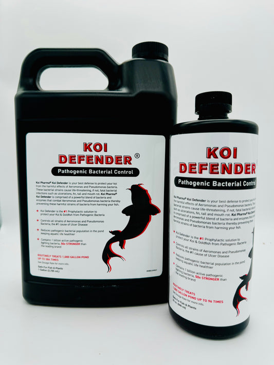 Koi PharmaÂ® Koi Defender and Pathogenic Bacterial Control