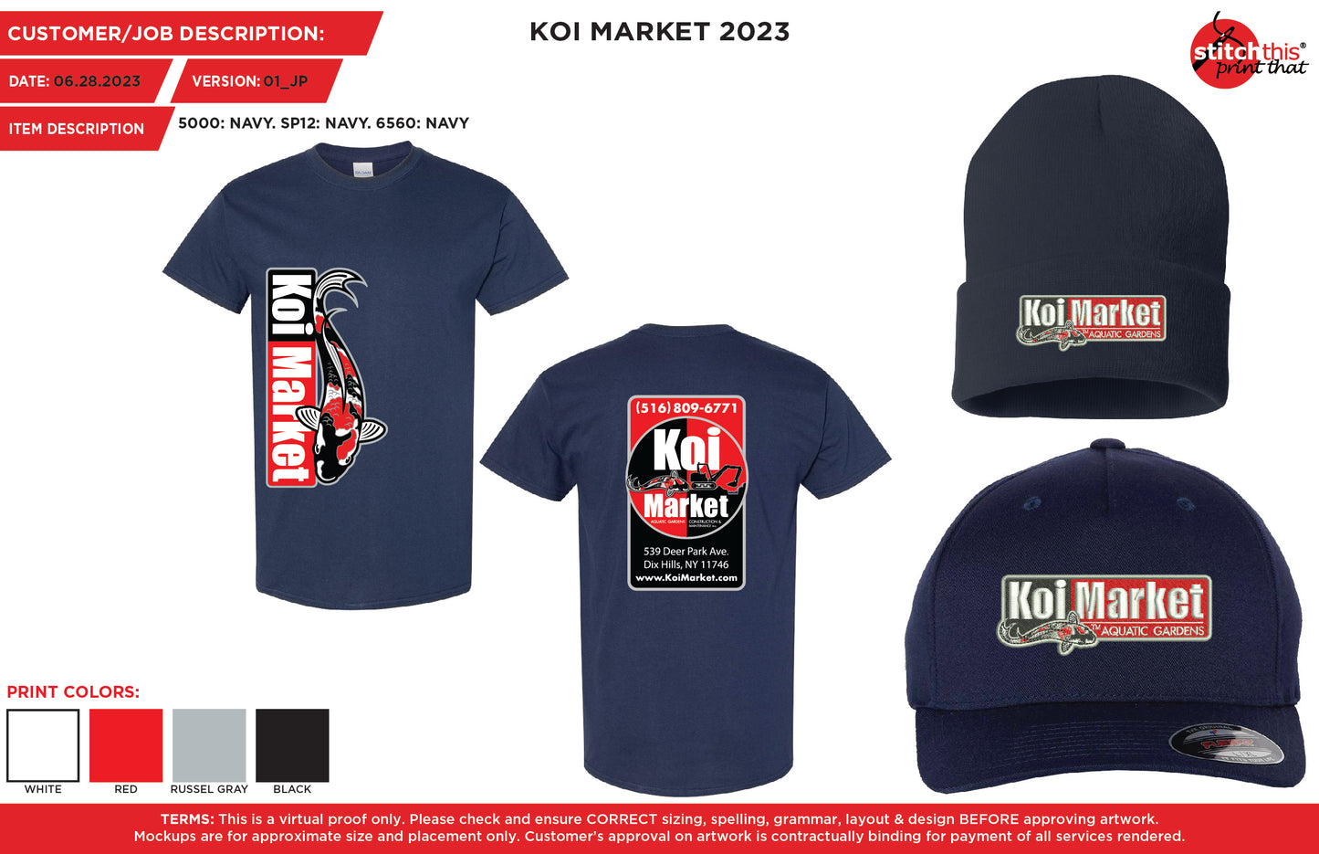 Koi Market Hat