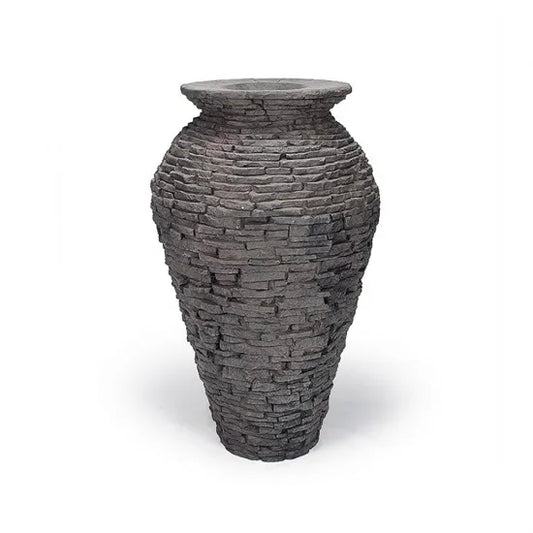 AQUASCAPE SMALL STACKED SLATE URN