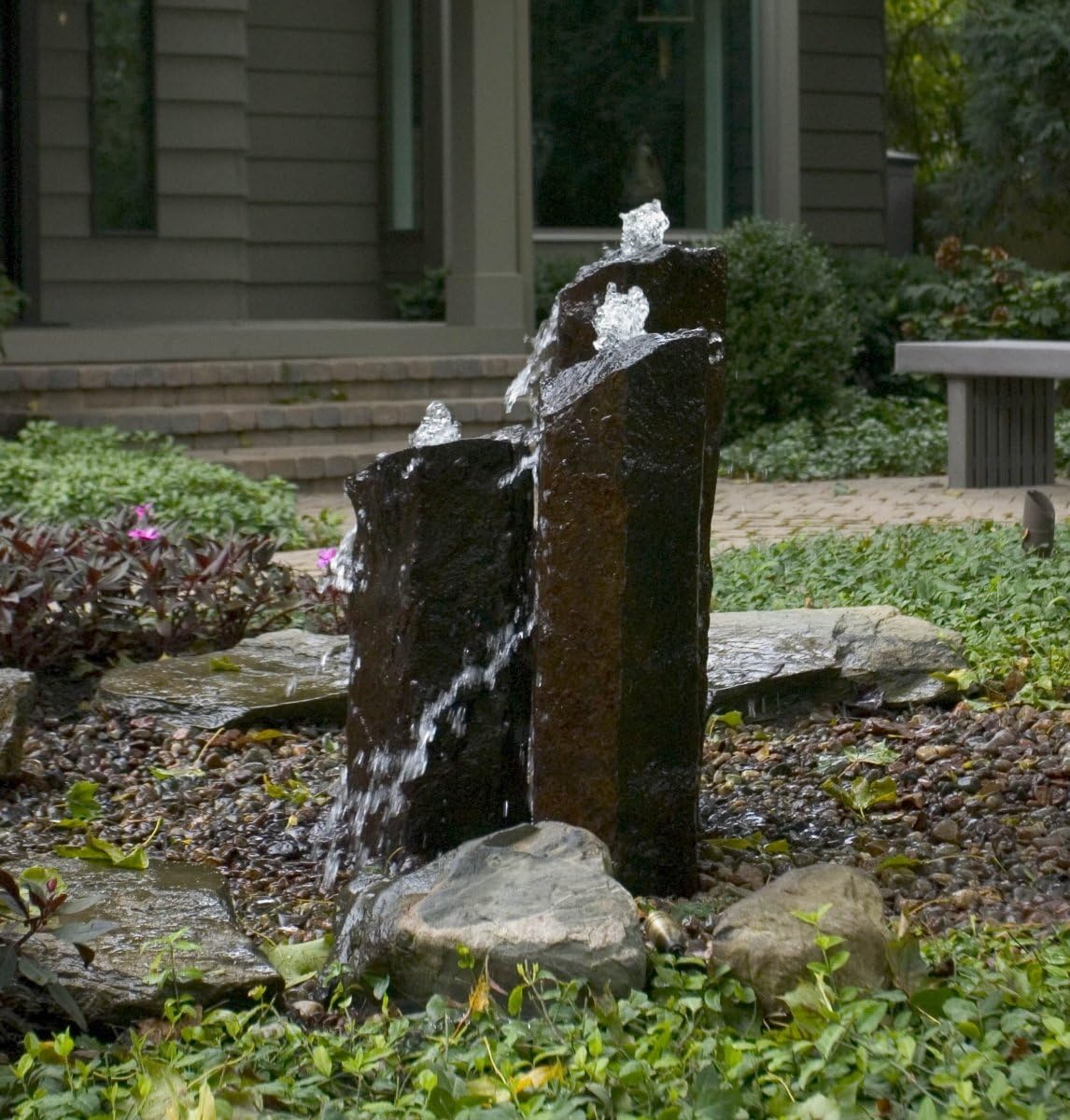 Mongolian Basalt Columns Set of 3 Landscape Fountain Kit