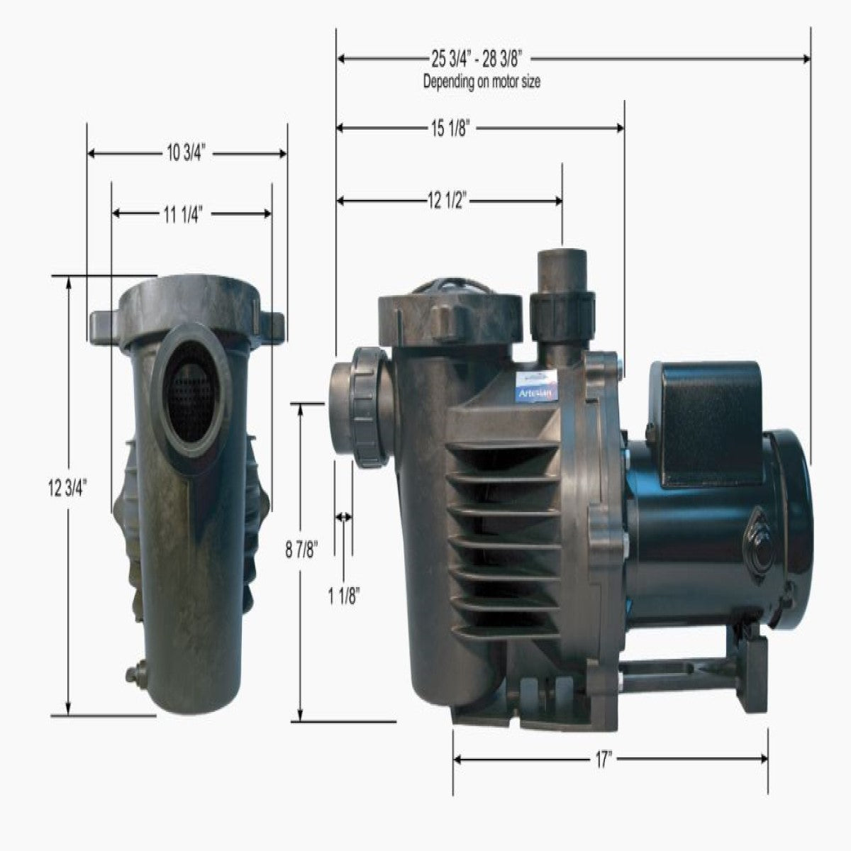 PerformancePro Artesian2 External Pond Pump Specs