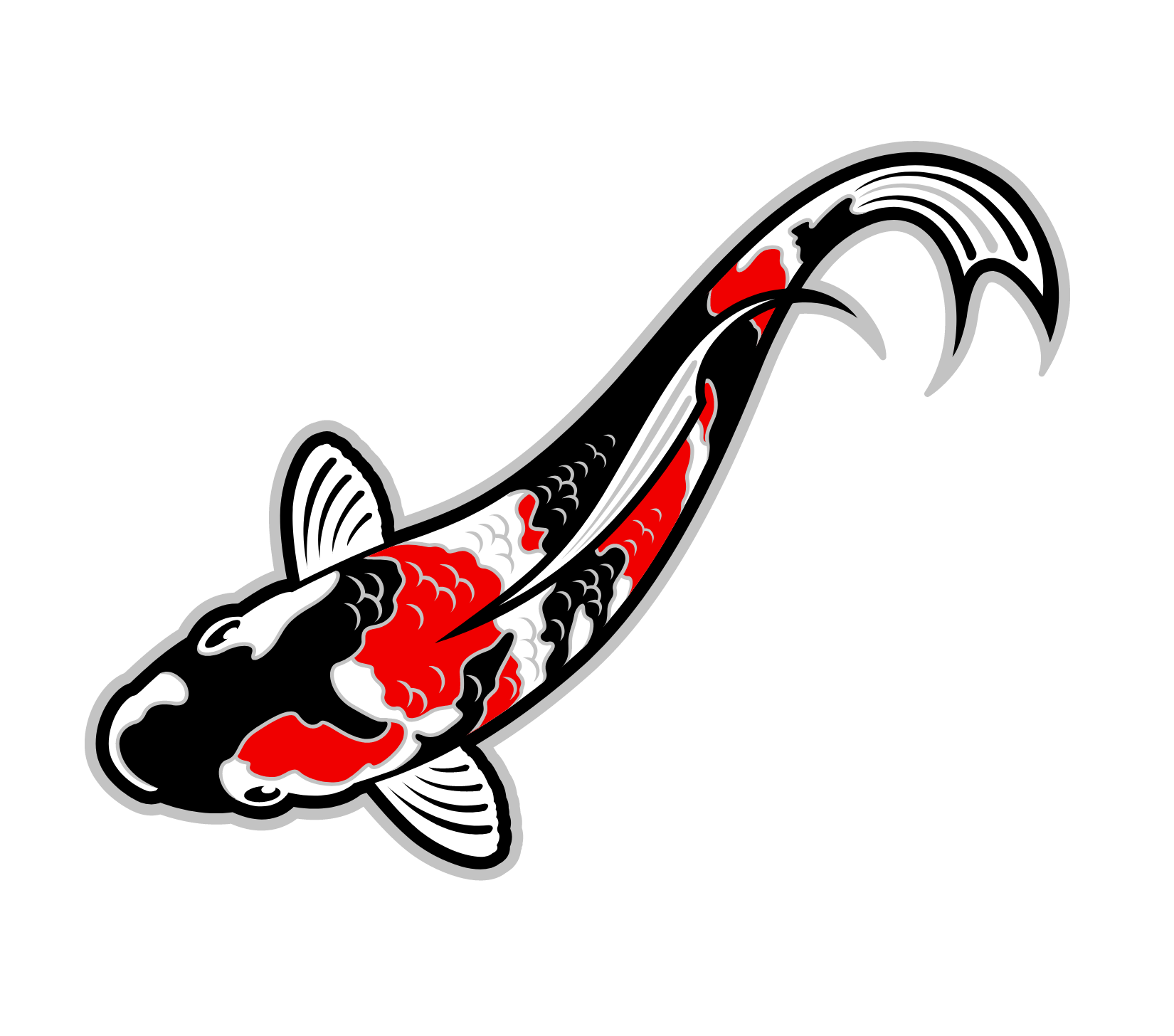 Vector art of Koi